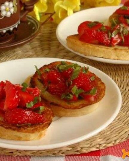 Рецепт сладких гренков из багета