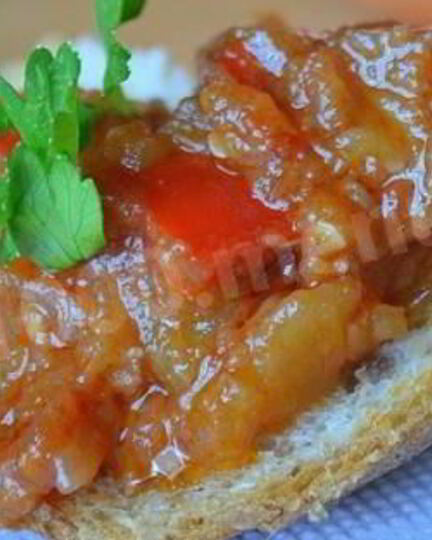 Рецепт икры из баклажанов с яблоками