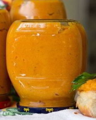 Кабачковая икра с кетчупом на зиму