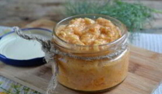 кабачковая икра с майонезом и мивиной