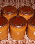 Кабачковая икра с соусом