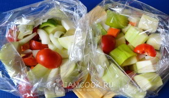 кабачковая икра в рукаве для запекания