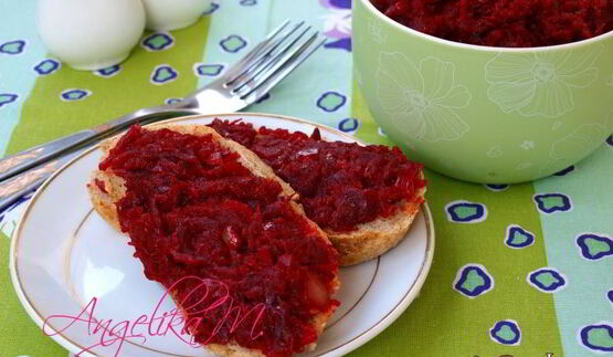 свекольная икра из вареной свеклы