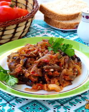 Жареная икра из баклажанов