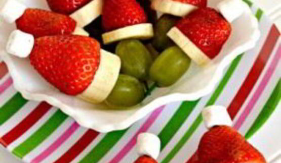 фруктовые канапе новогодние