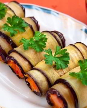 Канапе из баклажанов