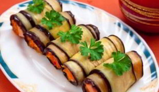 канапе из баклажанов