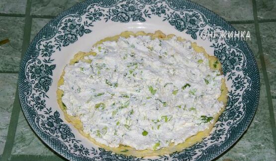 канапе из омлета с творогом