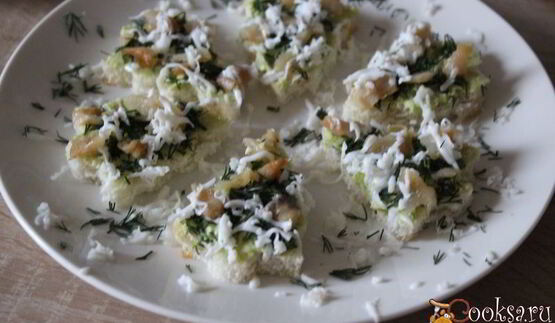 канапе новогодние елочки