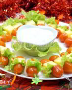 Канапе Рождественский венок