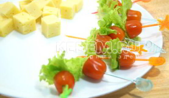 канапе рождественский венок