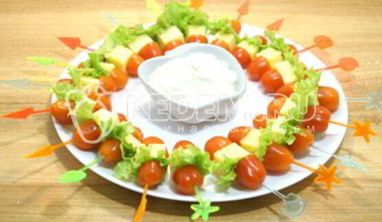 канапе рождественский венок