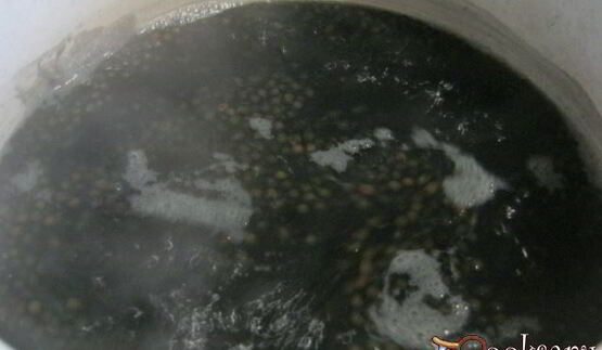 канапе с черной чечевицей фуршетные