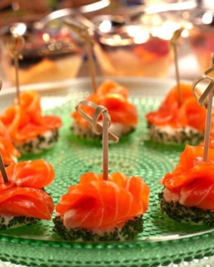 Рецепт канапе с форелью