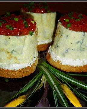 Канапе с икрой Фейерверк вкуса