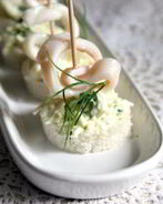 Канапе с кальмаром