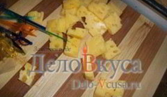 канапе с закуской из творога