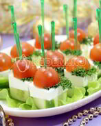 Овощное канапе с сыром фета