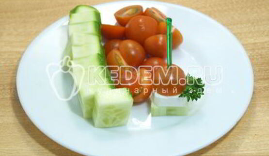 овощное канапе с сыром фета