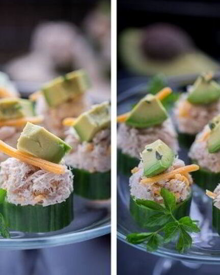 Рецепт праздничных канапе с тунцом