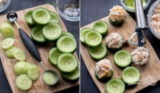 праздничные канапе с тунцом