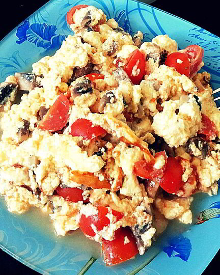 Рецепт французского омлета с грибами