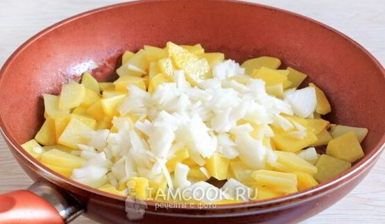 фриттата с картофелем и ветчиной