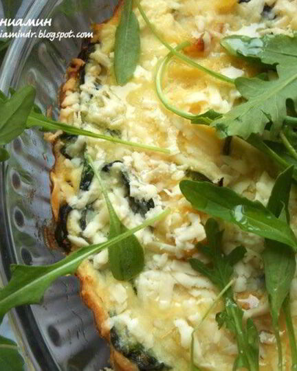 Рецепт фриттаты с картофелем, шпинатом и творожным сыром