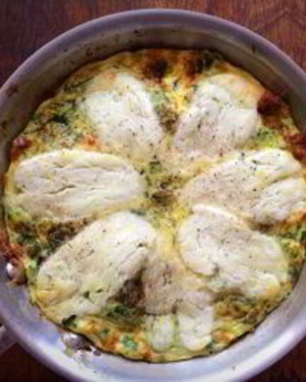 Рецепт фриттаты с сыром и кабачком