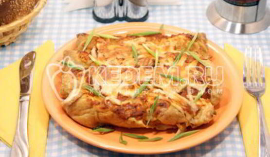 омлет из яиц с начинкой