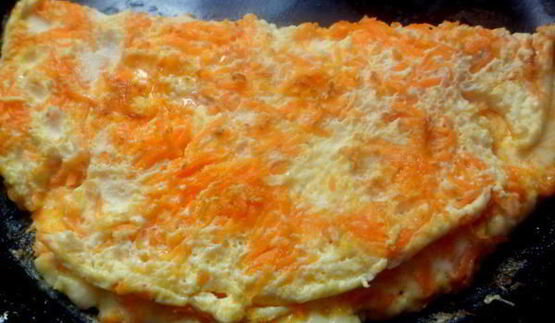 омлет морковный