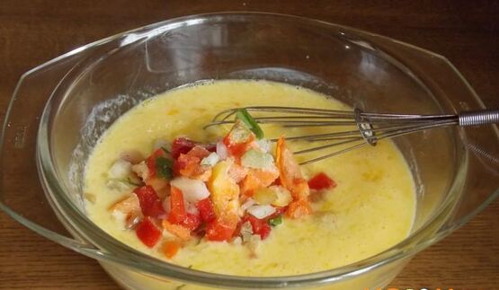 омлет на кефире