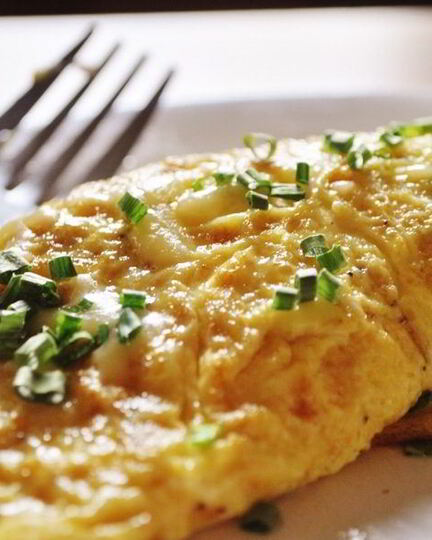 Рецепт омлета ны молоке ны сковороде