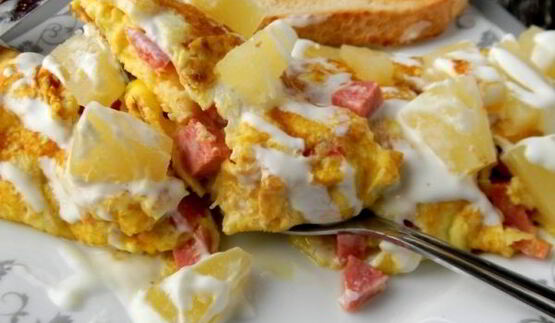 омлет по-гавайски