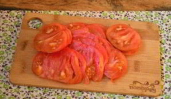 омлет с баклажанами и помидорами