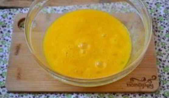 омлет с баклажанами и помидорами