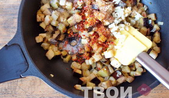 омлет с баклажанами