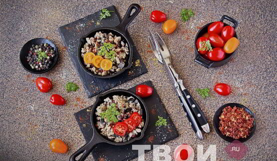 омлет с баклажанами