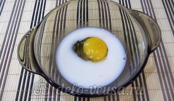 омлет с грушей