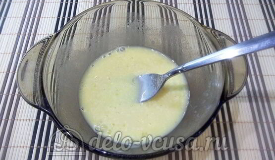 омлет с грушей