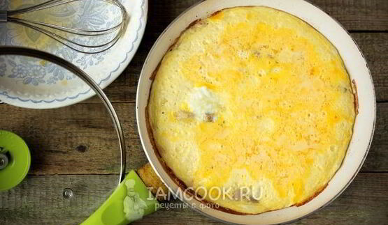 омлет с курицей
