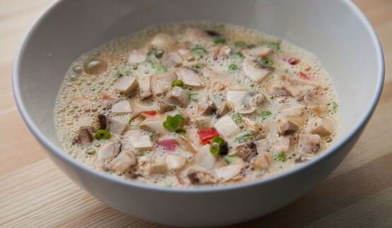 омлет с овощами на пару