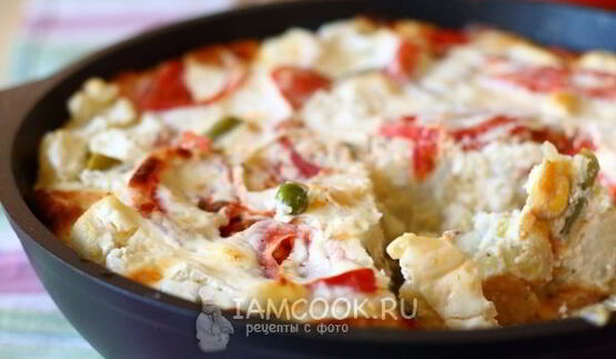 омлет с овощами в духовке