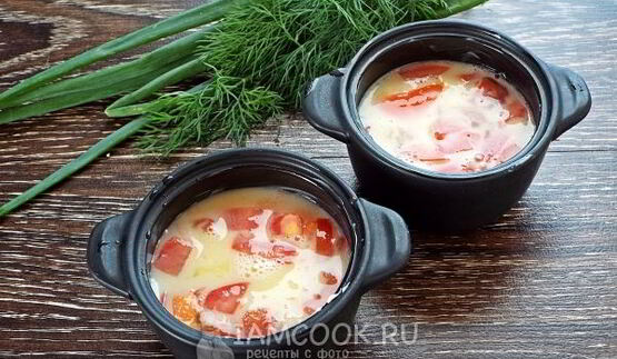 омлет с помидорами в духовке