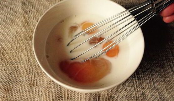 омлет с сыром и рукколой