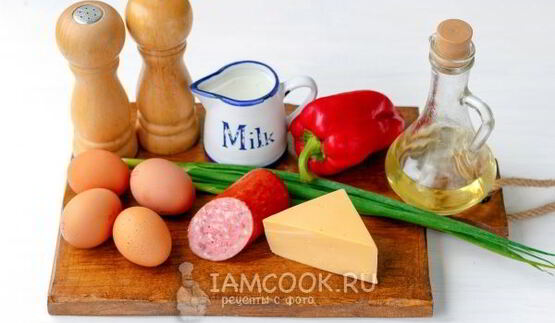 омлет с сыром в духовке