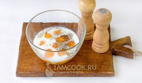 омлет с сыром в духовке