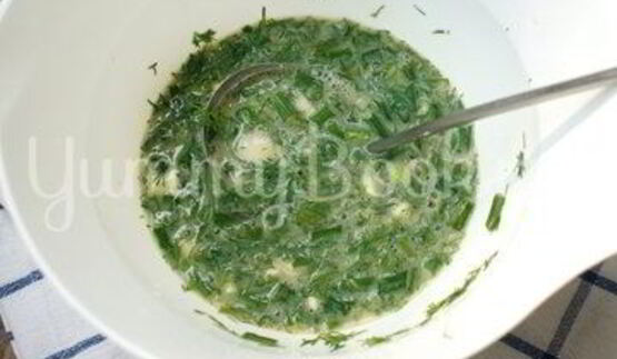 омлет с зеленью