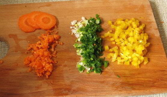 омлет сердечки