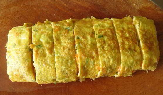 омлет сердечки